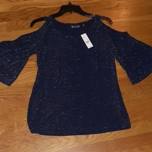 Nwt shimmer blue top